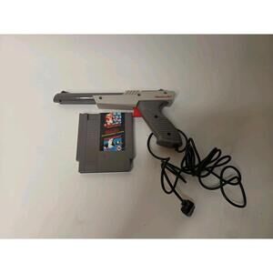 ORIGINAL 1985 Nintendo ORANGE ZAPPER Gun  NES-005 W/Mario Bros / Duck Hunt
